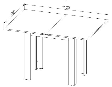 Кухонный стол раздвижной СО-3, белый в Салехарде - изображение 3