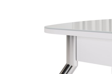 Кухонный раздвижной стол Танго, белый/геометрия в Салехарде - предосмотр 5