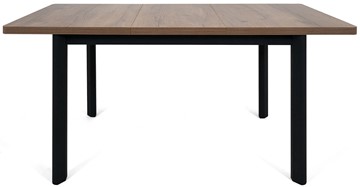 Кухонный раскладной стол Токио-2L (ноги металлические черные, дуб табако) в Ноябрьске - предосмотр 4