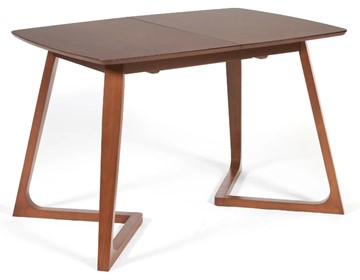 Кухонный стол раскладной VAKU (Ваку) бук/мдф 80x120+40x75, Коричневый арт.13986 в Салехарде - предосмотр