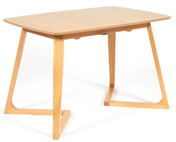Раскладной стол VAKU (Ваку) бук/мдф 80x120+40x75, Натуральный бук арт.13987 в Лабытнанги