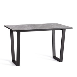 Кухонный обеденный стол COSTA ЛДСП/HPL/металл, 120х80х75см, гранит тёмный/чёрный, арт.20624 в Салехарде - предосмотр