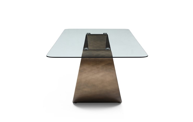 Обеденный стол DT9305FGI (240) прозрачный/бронзовый в Салехарде - изображение 2
