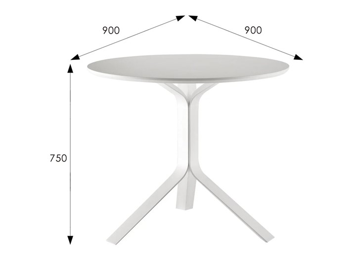 Кухонный стол Индиго (белый) в Салехарде - изображение 1