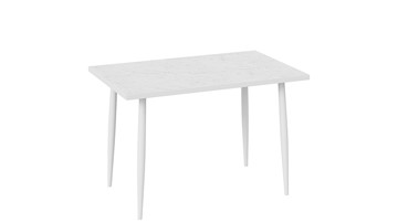 Кухонный обеденный стол Невада ДП1-02-08 (Белый мрамор/Белый) в Салехарде - предосмотр 1