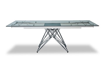 Кухонный стол раскладной T-041 (140) прозрачный в Новом Уренгое - предосмотр 1