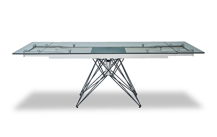Кухонный стол раскладной T-041 (140) прозрачный в Надыме - изображение 1