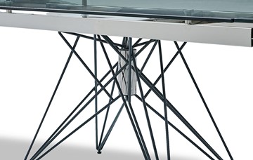 Кухонный стол раскладной T-041 (140) прозрачный в Надыме - предосмотр 2