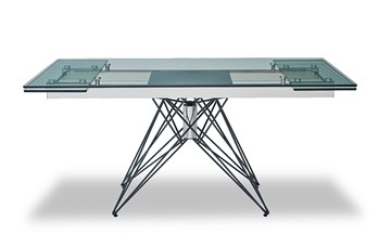Стеклянный кухонный стол T-041 (140) прозрачный в Надыме
