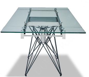Кухонный стол раскладной T-041 (140) прозрачный в Надыме - предосмотр 4
