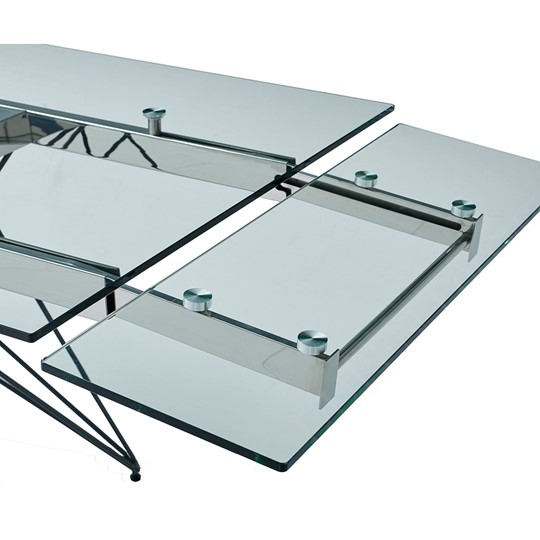 Кухонный стол раскладной T-041 (140) прозрачный в Новом Уренгое - изображение 5