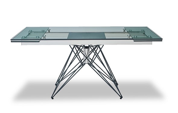 Кухонный стол раскладной T-041 (140) прозрачный в Лабытнанги - изображение