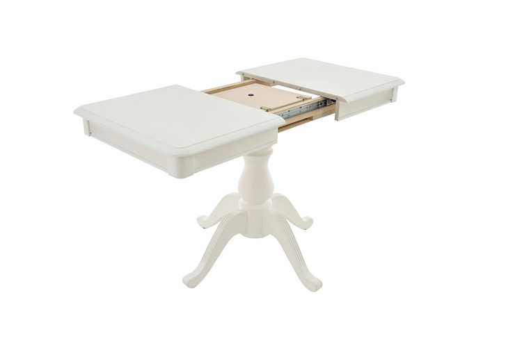 Кухонный стол раскладной Фабрицио-1 исп. Мини 1100, Тон 11 Покраска + патина с прорисовкой (на столешнице) в Салехарде - изображение 4