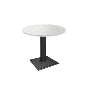 Круглый стол на кухню SHT-TU5-BS1 / SHT-TT 80 ЛДСП (сосна касцина/черный) в Надыме