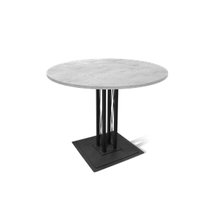 Кухонный стол SHT-TU6-BS1 / SHT-TT 90 ЛДСП (бетон чикаго светло-серый/черный) в Ноябрьске