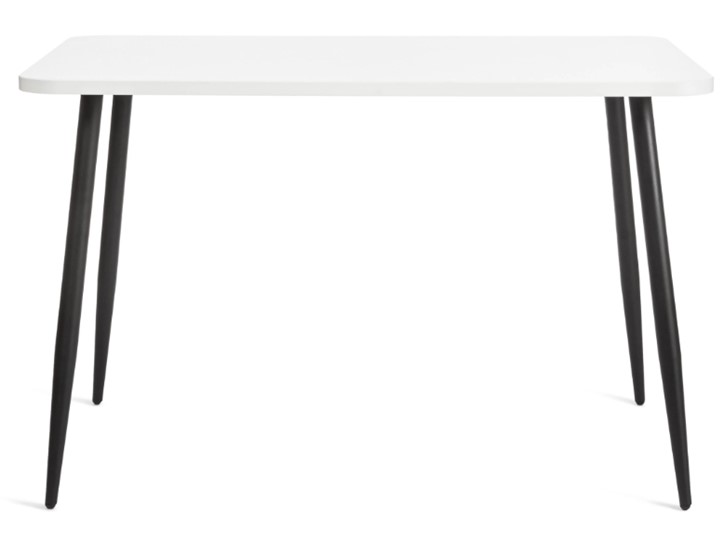 Кухонный стол PLUTO ЛДСП/металл, 120x80x77, Белый/Черный арт.19316 в Салехарде - изображение 2