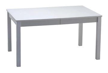 Кухонный стол раскладной Нагано-2 стекло белое opti (хром-лак) 1 в Лабытнанги