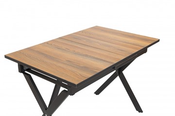 Кухонный стол Стайл № 11 (1100*700 мм.) столешница пластик, форма Флан, без механизма в Салехарде - предосмотр 1