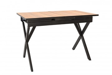 Кухонный стол Стайл № 11 (1100*700 мм.) столешница пластик, форма Флан, без механизма в Салехарде