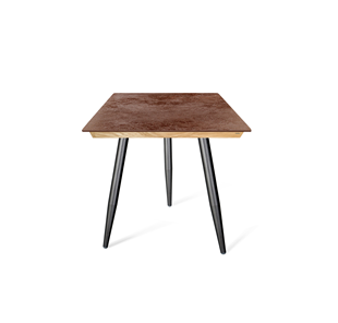 Керамический кухонный стол SHT-TU14 (3 шт.)/ТT8 60/60 (черный муар/прозрачный лак/коричневая сепия) в Надыме