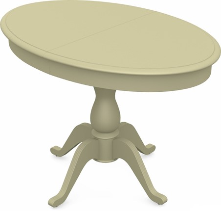 Кухонный раскладной стол Фабрицио-1 исп. Эллипс, Тон 10 (Морилка/Эмаль) в Салехарде - изображение