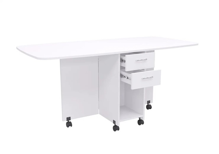 Кухонный стол 1-6702, Белый в Салехарде - изображение 1