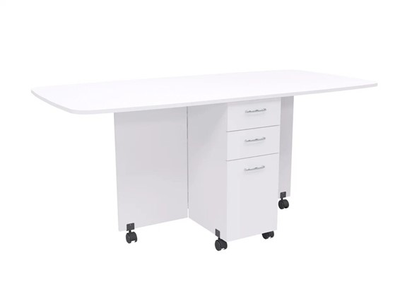 Кухонный стол 1-6702, Белый в Салехарде - изображение
