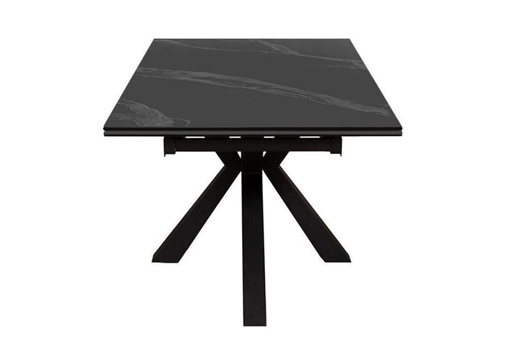 Стол на кухню раздвижной DikLine SFE160 Керамика Черный мрамор/подстолье черное/опоры черные (2 уп.) в Лабытнанги - изображение 3