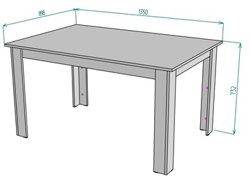 Обеденный стол T37, Белый в Надыме - предосмотр 1
