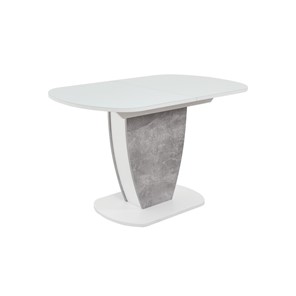 Кухонный стол раскладной Бристоль (Стекло Белое) в Надыме