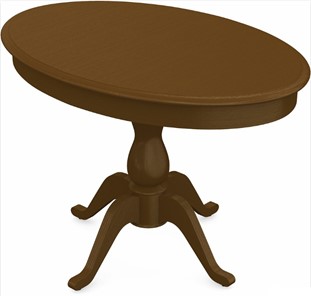 Кухонный раздвижной стол Фабрицио-1 исп. Эллипс, Тон 2 Покраска + патина с прорисовкой (на столешнице) в Салехарде