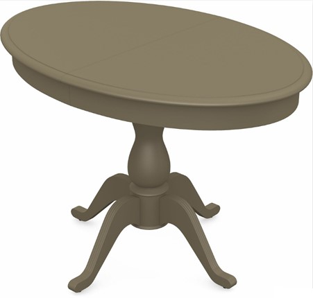 Обеденный раздвижной стол Фабрицио-1 исп. Эллипс, Тон 40 Покраска + патина с прорисовкой (на столешнице) в Салехарде - изображение