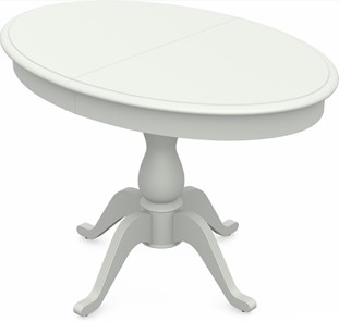 Кухонный стол раздвижной Фабрицио-1 исп. Эллипс, Тон 9 Покраска + патина с прорисовкой (на столешнице) в Лабытнанги