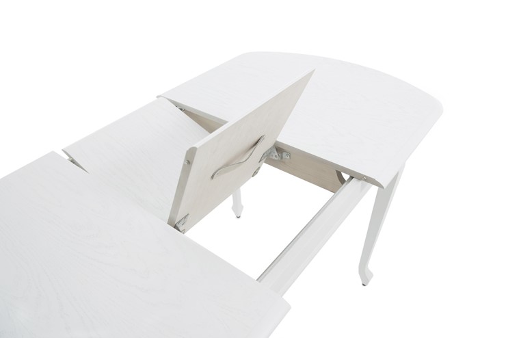 Кухонный стол раздвижной Прага исп.1, тон 12 Покраска + патина с прорисовкой (на столешнице) в Салехарде - изображение 4