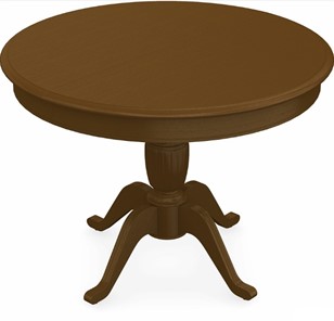 Овальный обеденный стол Леонардо-1 исп. Круг 1000, тон 2 (Морилка/Эмаль) в Надыме