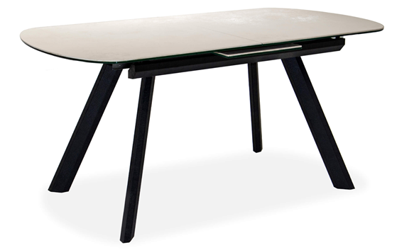 Обеденный раздвижной стол Шамони 1CQ 140х85 (Oxide Avorio/Графит) в Губкинском - изображение