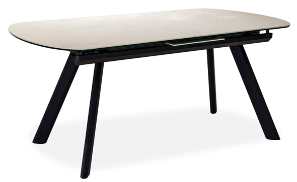 Кухонный стол раздвижной Шамони 3CQ 180х95 (Oxide Avorio/Графит) в Губкинском - изображение