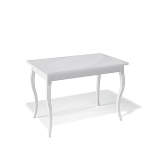 Раздвижной стол Kenner 1100C (Белый/Стекло белое сатин) в Салехарде