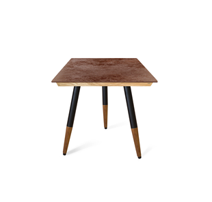 Керамический обеденный стол SHT-TU12 (3 шт.)/ТT8 60/60 (черный/темный орех/прозрачный лак/коричневая сепия) в Надыме