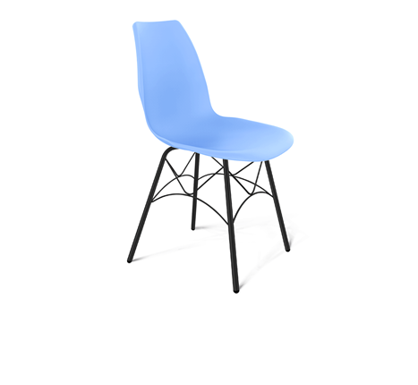 Кухонный стул SHT-ST29/S107 (голубой pan 278/черный муар) в Лабытнанги - изображение