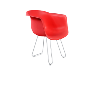 Обеденный стул SHT-ST31/S106 (красный/хром лак) в Салехарде