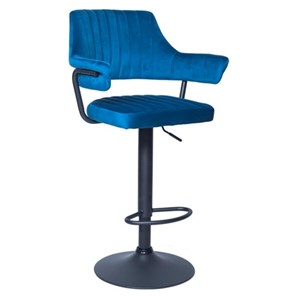 Барный стул КАНТРИ WX-2917 вельвет голубой в Салехарде