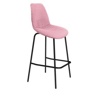 Барный стул SHT-ST29-С22 / SHT-S29P (розовый зефир/черный муар) в Надыме