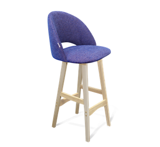 Барный стул SHT-ST34 / SHT-S65 (синий мираж/прозрачный лак) в Надыме