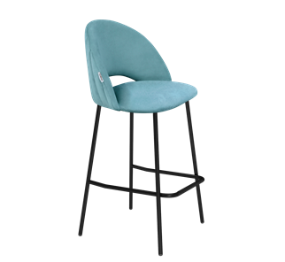 Барный стул SHT-ST34-1 / SHT-S29P (голубая пастель/черный муар) в Новом Уренгое