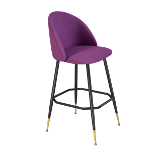 Барный стул SHT-ST35 / SHT-S148 (ягодное варенье/черный муар/золото) в Надыме