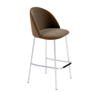 Барный стул SHT-ST35 / SHT-S29P (кофейный ликер/хром лак) в Новом Уренгое