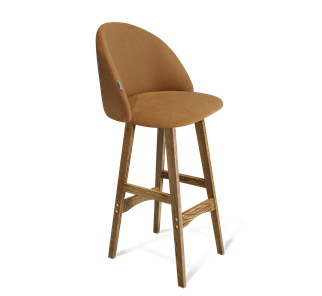 Барный стул SHT-ST35 / SHT-S65 (горчичный/дуб брашированный коричневый) в Салехарде