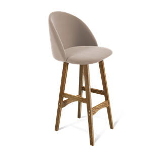 Барный стул SHT-ST35 / SHT-S65 (латте/дуб брашированный коричневый) в Салехарде
