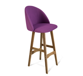 Барный стул SHT-ST35 / SHT-S65 (ягодное варенье/дуб брашированный коричневый) в Надыме
